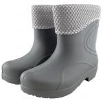 Полусапоги женские "Виктория" с вкладышем (серый, 39-40)