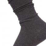 Носки Tezido Lady's Т2523 рубчик темно-серый меланж