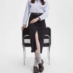 Носки Tezido Lady's  рубчик светло-серый меланж