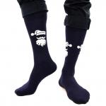 *Носки Tezido Т2736 Дед мороз синий