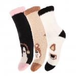 GALANTE Носки-антизаносы высокие махровые, р.23-25, 100% полиэстер, разноцветные