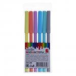 ClipStudio Фломастеры 6 цветов, с цветным вент.колпачком, 2 вида, ПВХ пенал с подвесом