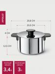 Кастрюля с крышкой APOLLO "Perfecto" 3.4 л