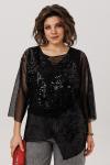 Блуза ANELLI 1781 черный авантюрин