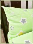 Детское постельное белье бязь Звездочки вид 3 зеленый