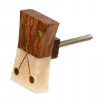 BLUMEN HAUS Ручка для мебели "Домино", цвет коричневый/бежевый