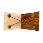 BLUMEN HAUS Ручка для мебели "Домино", цвет коричневый/бежевый