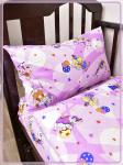 Детское постельное белье бязь Цирк вид 3 розовый