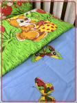Детское постельное белье бязь День рождения зайки