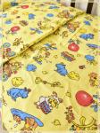 Детское постельное белье бязь Зоопарк вид 5 желтый