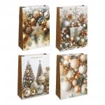 Пакет подарочный тм СНОУ БУМ 32x40x10см, бумага, 4 дизайна