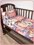 Детское постельное белье бязь Совиный домик