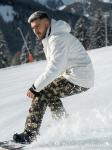 Горнолыжный костюм мужской зимний белого цвета 02412Bl