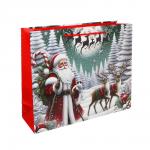 Пакет тм СНОУ БУМ подарочный, 26x32x10см, глиттер, бумага, арт.26, 4 дизайна