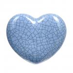 BLUMEN HAUS Ручка керамическая для мебели "Сердце", цвет серо-голубой