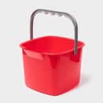 Ведро для уборки, 7.5 л, 25.2?25.5?18.7 см, красное