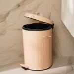 Ведро для мусора SL Home, 5 л, 28?21?31 см, бежевое