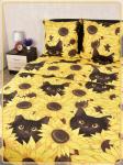 Постельное белье Шуйская бязь Кошки желтые 21994-1