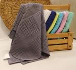 Полотенце вафельное CW 100-150 Узбекистан, серый