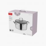 Кастрюля со стеклянной крышкой, 24 см/5,5 л, NADOBA, серия GERDA