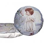 Ангел и Елочки Девочка Подушка д44 см 2520498