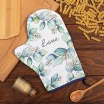 Варежка-прихватка «Flower mood» 20?28 см, саржа, 100% хлопок, ватин 250 г/м?