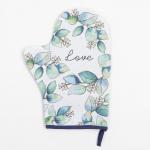 Варежка-прихватка «Flower mood» 20?28 см, саржа, 100% хлопок, ватин 250 г/м?