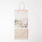 Кармашек текстильный «Цветы», 2 отделения, 41?20 см