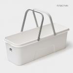 Ведро для уборки Raccoon, 20 л, 59.5?22?19 см, дно 55?17 см, белое