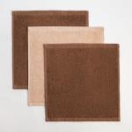 Набор махровых полотенец «Любимая бабушка» 30?30 см - 3 шт., 100% хлопок 340 г/м?