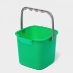 Ведро для уборки, 2.8 л, 17.6?18.5?15 см, зелёное