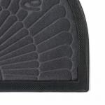 Коврик влаговпитывающий придверный полукруглый с окантовкой Доляна «Welcome. Арки», 40?60 см, цвет МИКС