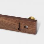 Крючки для полотенец на планке St?lz H?lzern Premiere, 45?3.5?4.2 см, тёмное дерево