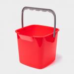 Ведро для уборки, 5.6 л, 21.5?23?18.5 см, красное