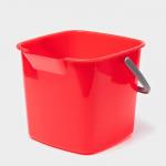 Ведро для уборки, 5.6 л, 21.5?23?18.5 см, красное