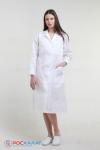 Женский медицинский халат бязь ГОСТ белый ХМ-01