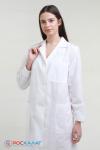 Женский медицинский халат бязь ГОСТ белый ХМ-01