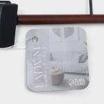 Вешалка для брюк и юбок LaDо?m Sombre, 31?12 см, с зажимами, коричневая