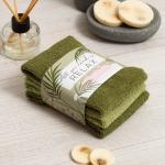 Набор махровых полотенец All you need is relax, 30?30 см - 3 шт., 340 г/м?, 100% хлопок