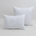 Подушка 50?70 см, белый, файбер, микрофибра, 100% полиэстер