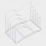 Держатель для крышек и разделочных досок Доляна, 26?16?22 см, цвет белый