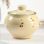 Горшок для запекания Псковский гончар «Кантри», 500 мл, керамика, бежевая