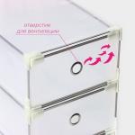 Коробка для хранения обуви выдвижная Доляна Middle size, 20?31?11 см, 3 шт., белая