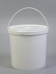 Ведро «ПластоС», с герметичной крышкой, d=20.5 см, h=21.5 см, цвет белый, 5 л.