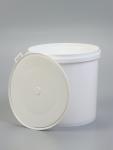 Ведро «ПластоС», с герметичной крышкой, d=20.5 см, h=21.5 см, цвет белый, 5 л.