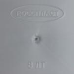 Ведро для мусора «Камелия», 8 л, серебристый перламутр, чёрное