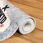 Коврик - лежак для бани и сауны с принтом «100% мужик», 150?50 см, полиэфир 70%, шерсть 30%, «Банная забава»