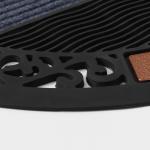 Коврик придверный Доляна Welcome, полукруглый, узор, 50?80 см, МИКС