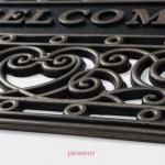 Коврик придверный Доляна Welcome, резиновый, 45?75 см
