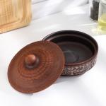 Блюдо для запекания «Ангоб», 250 мл, 8?12 см, красная глина